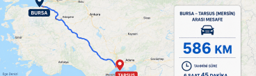 Bursa Tarsus Mersin Arası Kaç Km