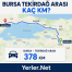 Bursa Tekirdağ Arası Kaç Km